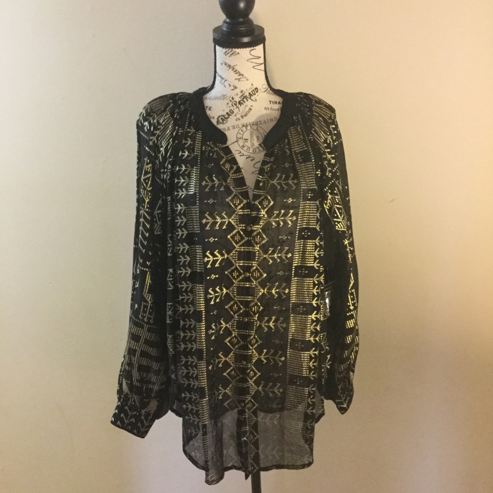 Free People Black/ Gold